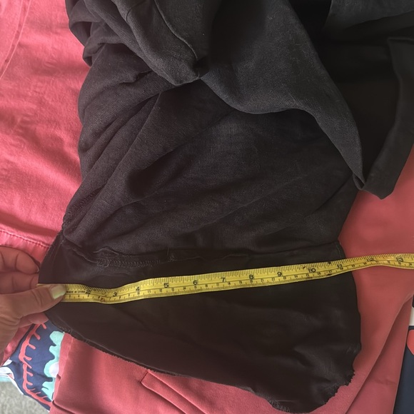 Flax Linen Long Sleeve Midi Dress Black with pockets - Picture 8 of 8